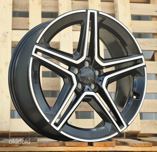 R21x11  5X112  ET  42  66.5  FBX142  (H3067F)  Black Polished (MB)  For MER  (M)  (HYBRID FORGED Rear+Front)