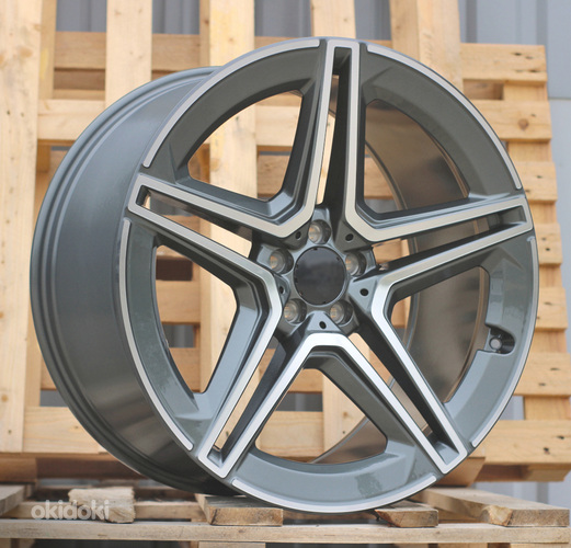 R22x11.5  5X112  ET  47  66.5  FBX142  (H3067F)  Grey Polished (MG)  For MER  (Z3)  (HYBRID FORGED Rear+Front)