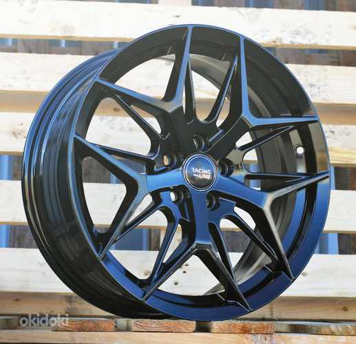 R17x7  5X100  ET  40  57.1  FBX114  Black (BL)  For RACIN  (M)  ((AKC 85 Eur)HYBRID FORGED)