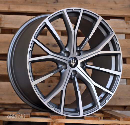 R21x10  5X114.3  ET  42  67.1  FB1573  Grey Polished Matt (MGM)  For MASER  (K7)  (FORGED Maserati (Rear+Front))