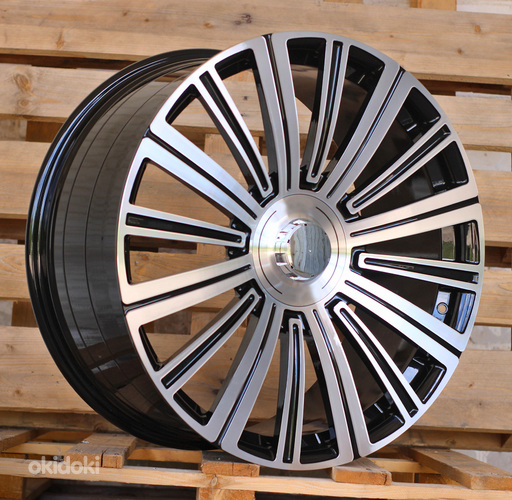 R21x10  5X112  ET  45  66.6  FB0620J  Black Polished (MB)  For MER  (K7)  (FORGED (Rear+Front))