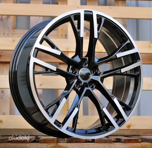 R20x8.5  5X112  ET  34  66.5  F726  Black Polished (MB)  For AUD  (K8)  (HYBRID FORGED)