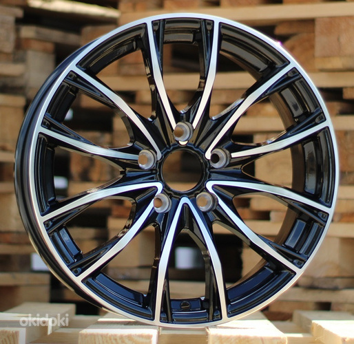R16x6.5  5X100  ET  35  67.1  F1430  Black Polished (MB)  For RACIN  (K7)