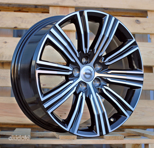 R18x8  5X108  ET  42  63.4  F0086  (TL0086NW)  Black Polished (MB)  For VOLVO  (P1)