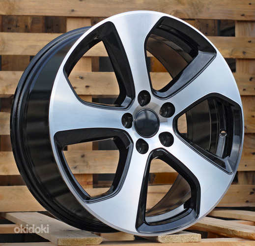 R17x7.5  5X112  ET  45  57.1  E1097  (BK692)  Black Polished (MB)  For VW  (Z2)
