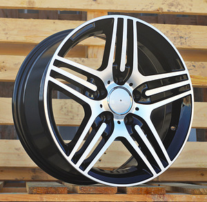 R16x7.5  5X112  ET  35  66.6  DW202  (BK146)  Black Polished (MB)  For MER  (R)  ((AKC 65 Eur)) (1 foto / 1)