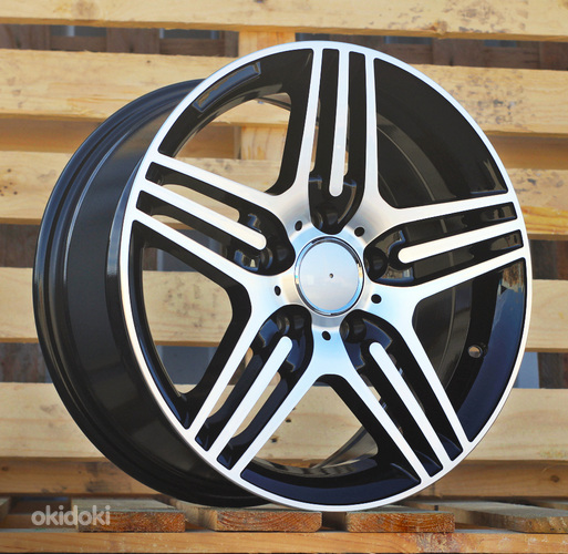 R16x7.5  5X112  ET  35  66.6  DW202  (BK146)  Black Polished (MB)  For MER  (R)  ((AKC 65 Eur))