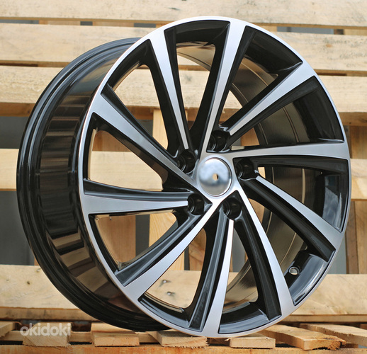 R19x8  5X112  ET  45  57.1  D2403  (YF1151)  Black Polished (MB)  For SKODA  (K7)  (HYBRID FORGED)