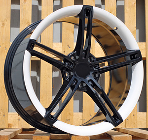 R21x11  5X130  ET  61  71.6  CTRGW1213  Black (BL)  For PORCH  (K3)  (FORGED Taycan (Glossy Black+White)(Rear+Front)) (1 foto / 1)