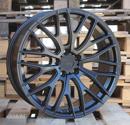 R19x8.5  5X112  ET  28  66.5  BY973  Black Half Matt (BLHM)  For RACIN  (K7)  (Rear+Front  Style VOSSEN)