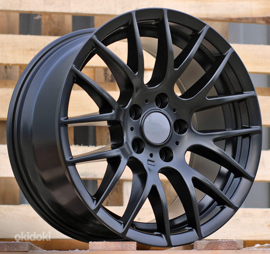 R18x8  5X120  ET  34  72.6  BY956  Black Half Matt (BLHM)  For BMW  (Z3+Z6)  (Rear+Front)