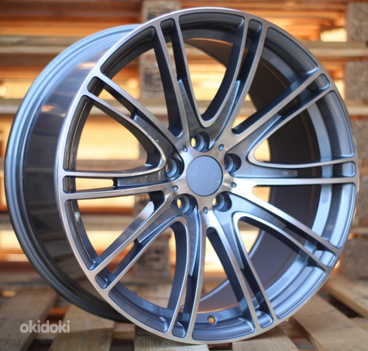 R19x9.5  5X120  ET  38  72.6  BY599  Grey Polished (MG)  For BMW  (K7)  ((Rear+Front)(AKC 100 Eur))