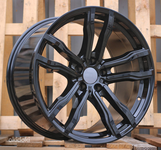 R20x11  5X120  ET  35  74.1  BY588  (DLJ588)  Black (BL)  For BMW  (K4)  (Rear+Front)