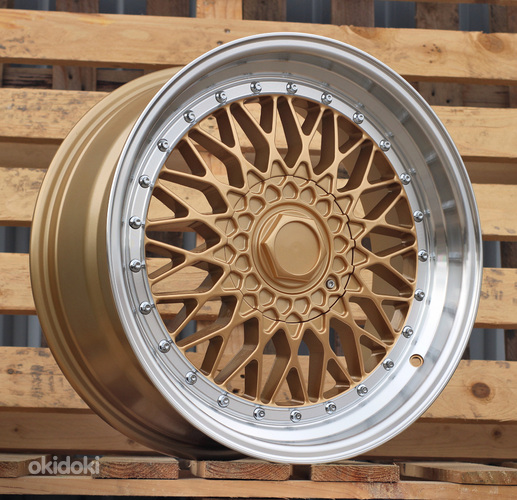 R18x8  10X112/120  ET  35  72.6  BY479  (XF135)  Gold+Polished (YP)  For RACIN  (P2+R)  (BBS Style Rear+Front)