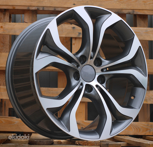 R20x11  5X120  ET  35  74.1  BY117  Grey Polished (MG)  For BMW  (K3)  (Rear+Front)