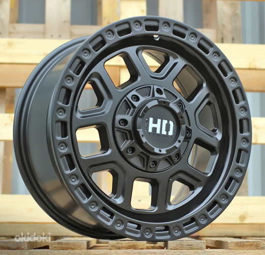 R18x8  10X120/127  ET  30  71.5  BY1375A  Black Half Matt (BLHM)  For 4X4  (Z1)