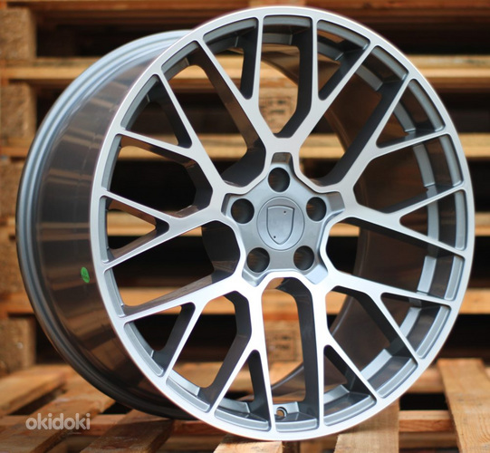 R20x9  5X112  ET  26  66.5  BK998  (SLY005)  Grey Polished (MG)  For PORCH  (K7)  (Rear+Front)
