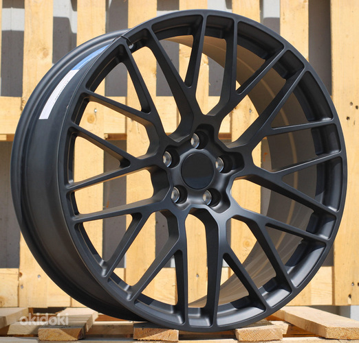 R21x10  5X112  ET  19  66.5  BK998  (CQRGW1022)  Black Matt (BM)  For PORCH  (K3)  (FORGED (Rear+Front))