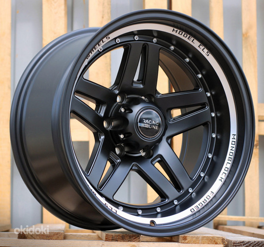 R16x8.5  6X139.7  ET  M27  110.1  BK936  Black Half Matt+Polished Lip (BLHMPL)  For 4X4  (L2)