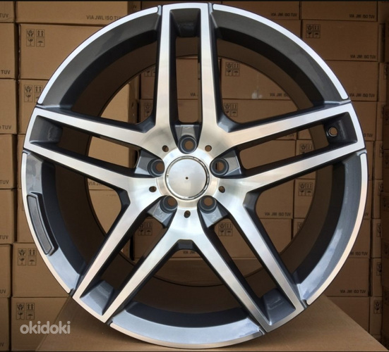 R19x9.5  5X112  ET  43  66.6  BK967  Grey Polished+Powder Coating (MGPC)  For MER  (K4)  ((AKC 90 Eur))