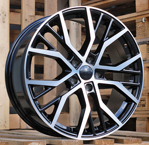 R19x7.5  5X112  ET  51  57.1  BK713  (BY1153)  Black Polished (MB)  For VW  (P+P2) (1 foto / 1)