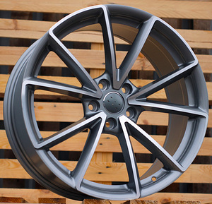 R18x8  5X100  ET  39  57.1  BK703  Grey Polished Half Matt (MGHM)  For AUD  (P) (1 foto / 1)