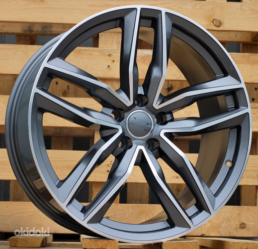 R18x8  5X112  ET  39  66.5  BK690  (BY1126)  Grey Polished (MG)  For AUD  (Z3)