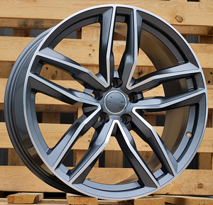 R16x7  5X100  ET  34  66.5  BK690  (A5215)  Grey Polished+Powder Coating (MGPC)  For AUD  (L3) (1 foto / 1)