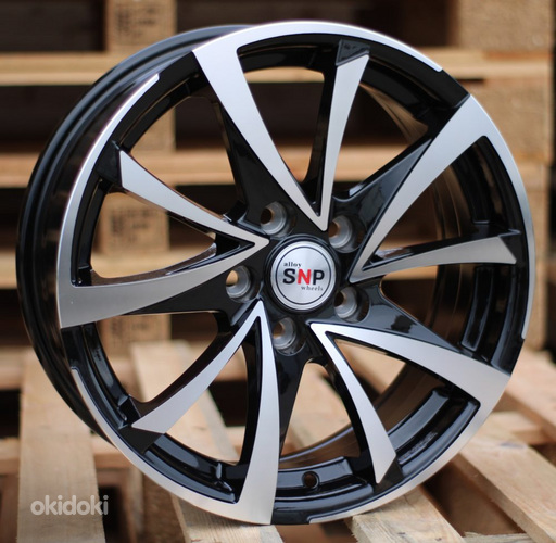R15x6.5  4X100  ET  40  60.1  BK575  Black Polished (MB)  For RACIN  (K2)