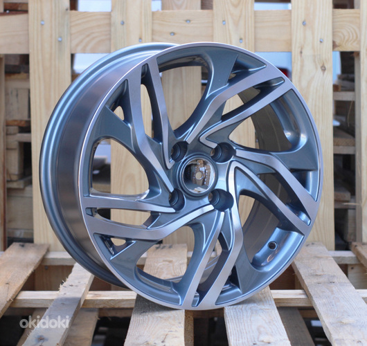R16x7  4X108  ET  25  65.1  BK607  Grey Polished (MG)  For CITRO  (D5)