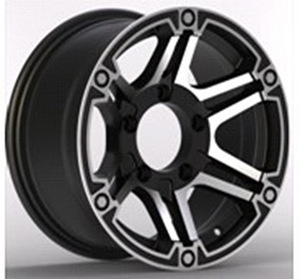 R16x8  5X114.3  ET  0  83.1  BK618  Black Polished (MB)  For 4X4  (K3) (1 foto / 1)