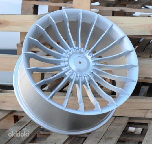 R20x9.5  5X120  ET  20  72.6  BK273  Silver Shining (SS)  For BMW  (K2+K4)  (ALPINA Style Rear+Front)