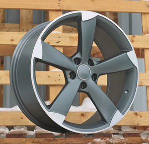 R18x8.5  5X112  ET  29  66.5  BK217  (BY939)  Grey Polished Half Matt (MGHM)  For AUD  (Z1+Z7) (1 foto / 1)