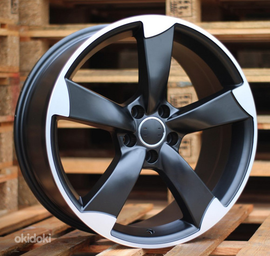R18x8  5X112  ET  45  66.5  BK217  (BY939)  Black Polished Half Matt+Powder Coating (MBHMPC)  For AUD  (P)