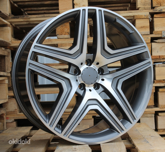 R21x10  5X112  ET  46  66.6  BK206  (BY157)  Grey Polished+Powder Coating (MGPC)  For MER  (K5)