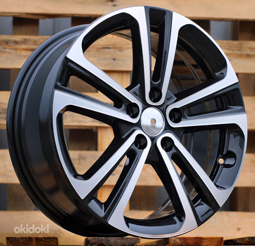 R17x7  5X108  ET  50  65.1  B5959  Black Polished (MB)  For CITRO  (P+K4)  (HYBRID FORGED)