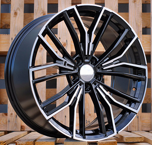 R20x8.5  5X112  ET  26  66.6  B5964  (IN5537)  Black Polished (MB)  For BMW  (A)  (New Model BMW 5 Front+Rear) (1 foto / 1)