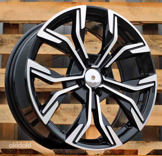 R15x6.5  4X100  ET  37  60.1  B5920  Black Polished (MB)  For RENAU  (R+P2)