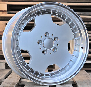 R17x9.5  5X112  ET  25  66.6  B5852  (BY1781)  Silver+Polished Lip (SP)  For MER  (Z1+Z2)  (MONOBLOCK Style) (1 foto / 1)