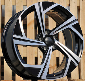 R17x7.5  5X112  ET  45  57.1  B5851  Black Polished (MB)  For VW  (R)  ((AKC 80 Eur)) (1 foto / 1)
