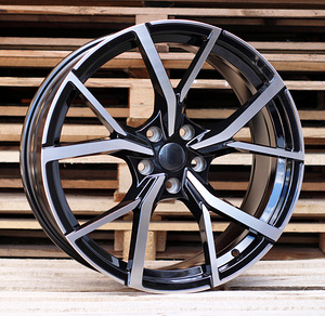 R19x8.5  5X112  ET  45  57.1  B5801  (IN5499)  Black Partial Polished (BP)  For VW  (P2) (1 foto / 1)