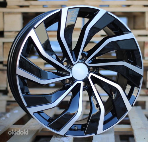 R17x7.5  5X112  ET  45  57.1  B5780  Black Polished (MB)  For VW  (Z7)