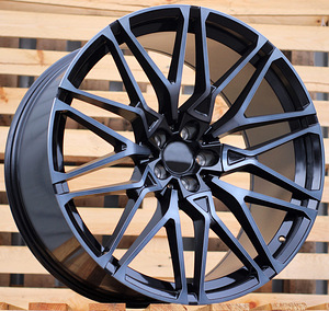 R21x10.5  5X112  ET  43  66.6  B5771  (IN0295)  Black+Tinted Face (BLTF)  For BMW  (A)  (Rear+Front) (1 foto / 1)