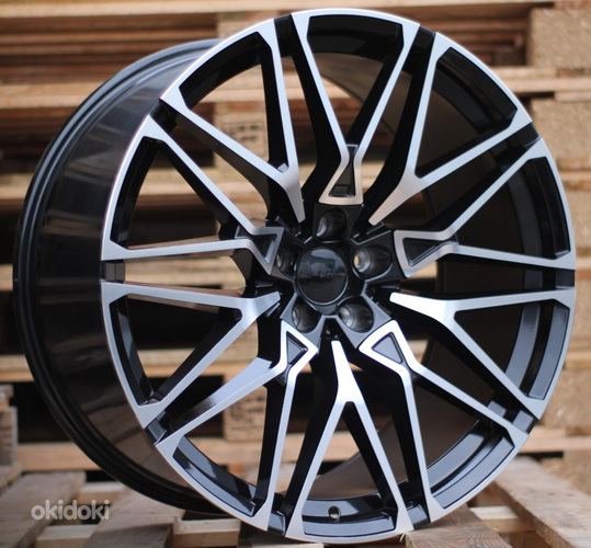 R21x10  5X120  ET  40  74.1  B5771  (HE5063)  Black Polished (MB)  For BMW