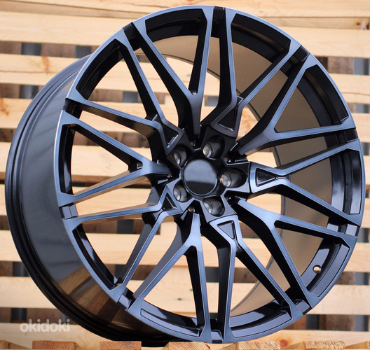 R21x10  5X112  ET  40  66.5  B5771  (XFRGW5221)  Black+Tinted Face (BLTF)  For BMW  (K3)  (Rear+Front FORGED)