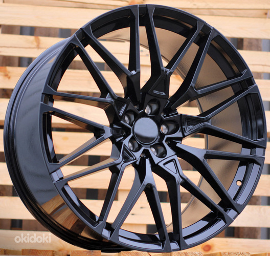 R22x9.5  5X112  ET  37  66.6  B5771  (IN0295)  Black (BL)  For BMW  (Z6)  (Rear+Front)