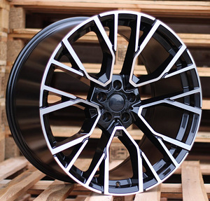 R22x9.5  5X112  ET  37  66.6  B5769  (IN5482)  Black Polished (MB)  For BMW  (A)  (Rear+Front) (1 foto / 1)