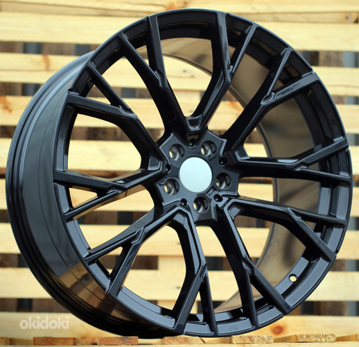 R22x9.5  5X112  ET  37  66.6  B5769  (FBX300)  Black (BL)  For BMW  (K3)  (HYBRID FORGED Rear+Front)