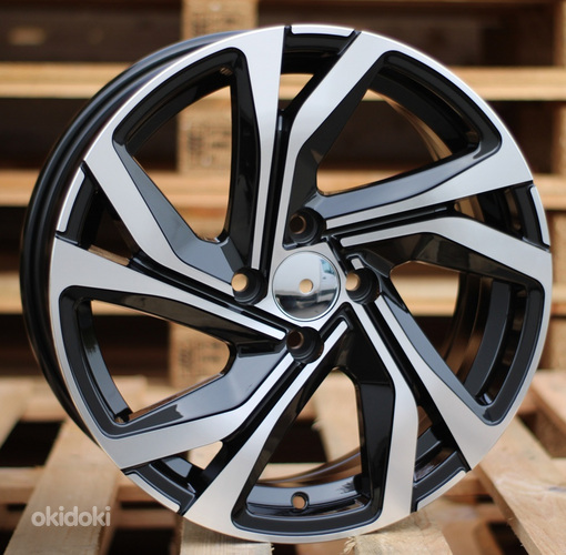 R15x6  5X114.3  ET  40  66.1  B5762  Black Polished (MB)  For RENAU