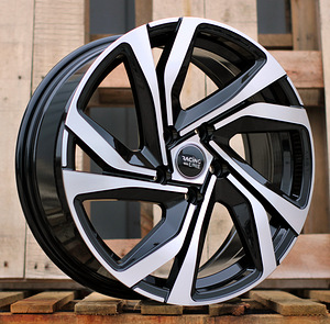 R15x6  5X114.3  ET  40  66.1  B5762  Black Polished (MB)  For RACIN  (D1) (1 foto / 1)